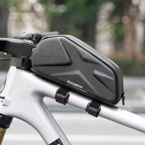 Torba rowerowa usztywniana wodoodporna na ramę 1.4l - czarna