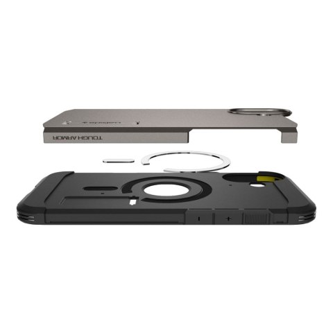 Etui Tough Armor MagSafe z podstawką na iPhone 16 - gunmetal