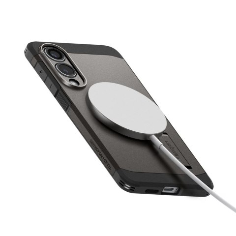Etui case na Samsung Galaxy S25 Edge Tough Armor MagSafe - szaro-czarne