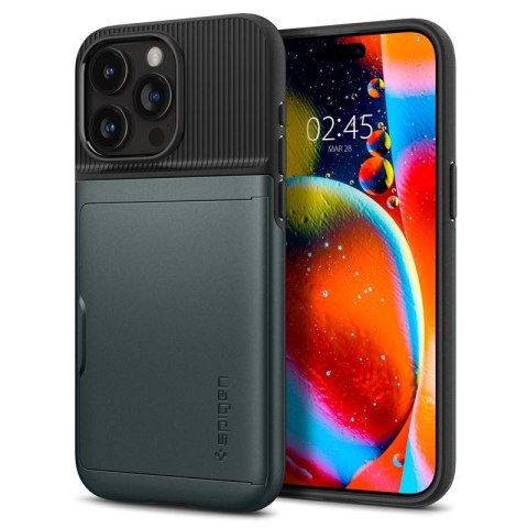 Etui case na iPhone 15 Pro Max Slim Armor CS - ciemnozielone