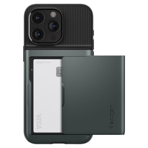 Etui case na iPhone 15 Pro Slim Armor CS - ciemnozielone