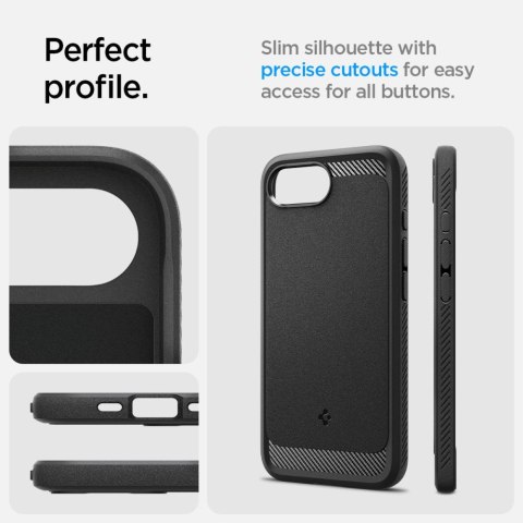 Etui case na iPhone 16e Rugged Armor MagSafe - czarne