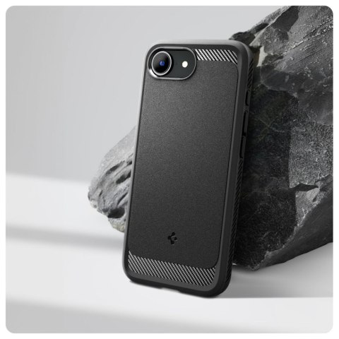 Etui case na iPhone 16e Rugged Armor MagSafe - czarne
