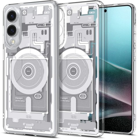 Etui na Samsung Galaxy S25 Edge z nadrukiem Ultra Hybrid Mag z MagSafe - białe