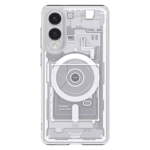 Etui na Samsung Galaxy S25 Edge z nadrukiem Ultra Hybrid Mag z MagSafe - białe