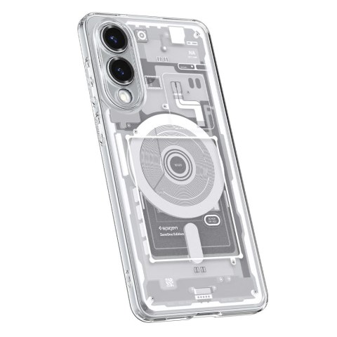 Etui na Samsung Galaxy S25 Edge z nadrukiem Ultra Hybrid Mag z MagSafe - białe
