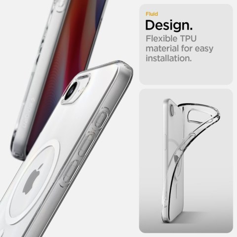 Etui na iPhone 16e z MagSafe Liquid Crystal Mag - przezroczyste