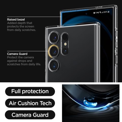 Etui ochronne na Samsung Galaxy S24 Ultra Liquid Crystal - przezroczyste