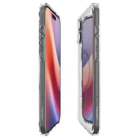 Etui ochronne na iPhone 16 Ultra Hybrid MagSafe Carbon Fiber - przezroczysto szare