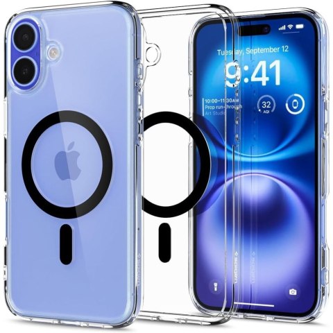 Etui plecki na iPhone 16 Plus Ultra Hybrid Mag z MagSafe - przezroczyste czarne