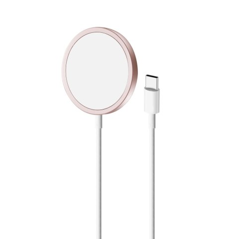 Ładowarka indukcyjna z MagSafe Magnetico 1m - różowa