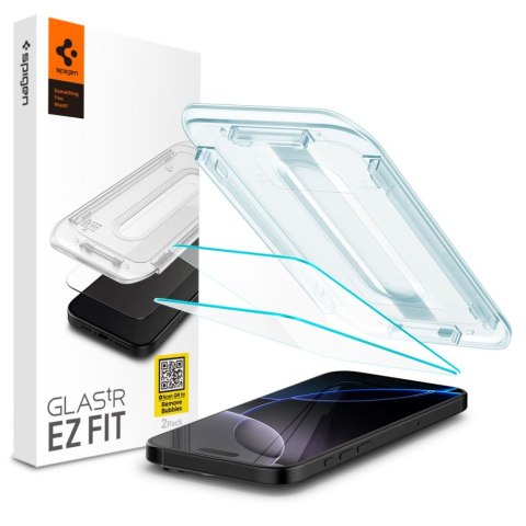 Szkło hartowane na iPhone 16 Pro Glas.tR EZ Fit - 2 szt.