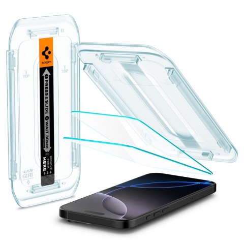 Szkło hartowane na iPhone 16 Pro Glas.tR EZ Fit - 2 szt.