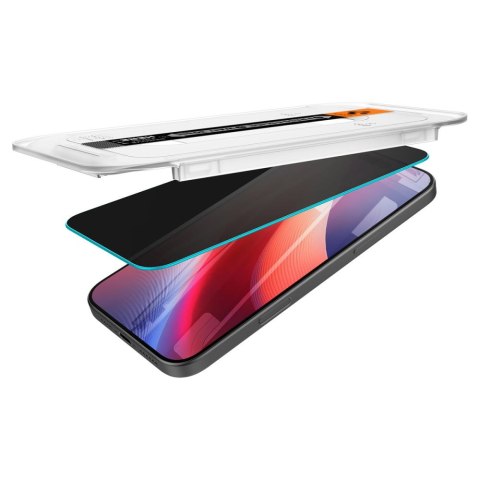Szkło hartowane prywatyzujące z ramką montażową na iPhone 16 Pro Max - 2 szt.