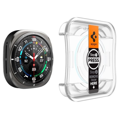Szkło hartowane z ramką montażową na Samsung Galaxy Watch Ultra 47 mm - 2 szt.