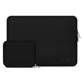 Torba etui pokrowiec na laptopa 13-14'' + etui na akcesoria - czarna