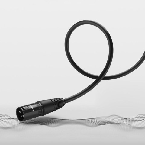 Przedłużacz do kabla przewodu audio do mikrofonu XLR 3m czarny