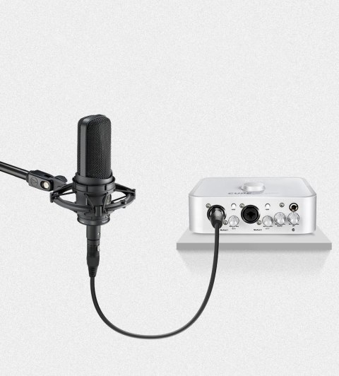 Przedłużacz do kabla przewodu audio do mikrofonu XLR 3m czarny