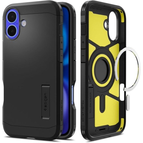 Etui Tough Armor MagSafe z podstawką na iPhone 16 - czarne