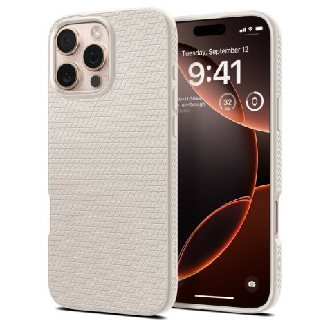 Etui case na iPhone 16 Pro Max Liquid Air - tytanowy