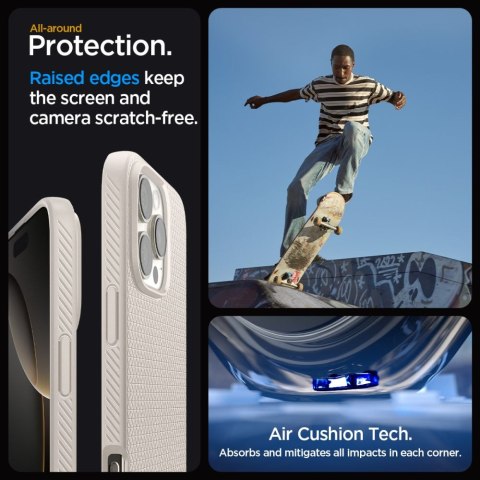 Etui case na iPhone 16 Pro Max Liquid Air - tytanowy