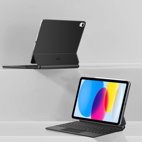 Etui z klawiaturą na iPad 10.9'' 2022 / iPad 11'' 2025 Smartcase Magnetic - czarne