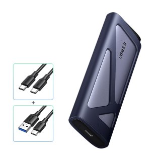 Obudowa na dysk M.2 NVMe/SATA SSD - srebrna