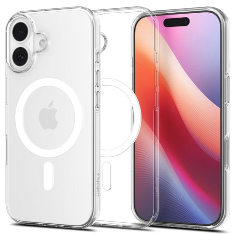 Etui ochronne case na iPhone 17 Liquid Crystal MagSafe - przezroczysto-białe