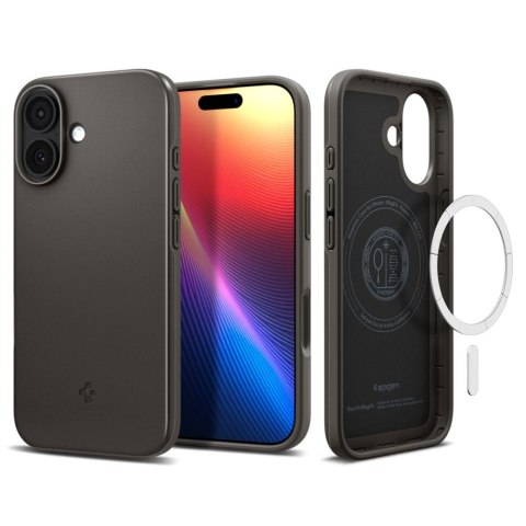 Etui ochronne na iPhone 17 Thin Fit MagSafe - szare