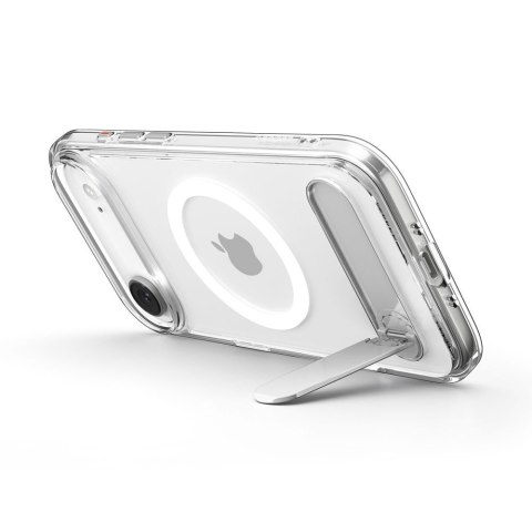 Etui ochronne z podstawką na iPhone 17 Air Ultra Hybrid ''S'' MagSafe - przezroczysto-białe