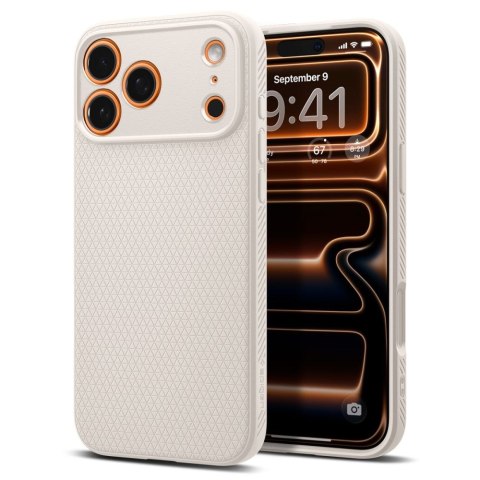 Etui pokrowiec ochronny Liquid Air na iPhone 17 Pro - tytanowe