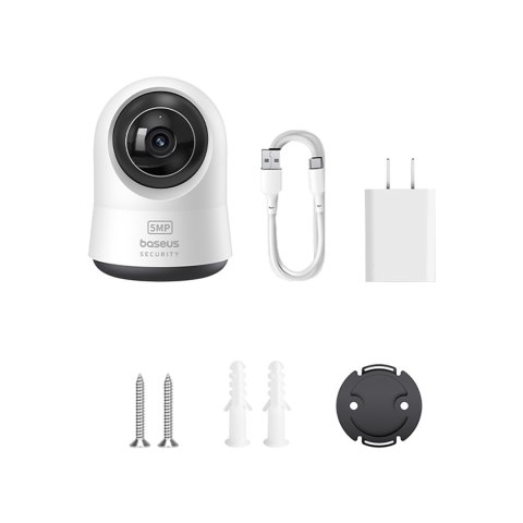 Kamera wewnętrzna Security P1 Pro do monitoringu microSD Wi-Fi 3K AI - biała
