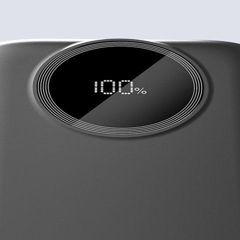 Powerbank K13 10000mAh z wbudowanym kablem - czarny