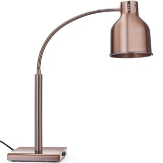 Lampa grzewcza stołowa do podgrzewania potraw giętka 250 W - miedziana
