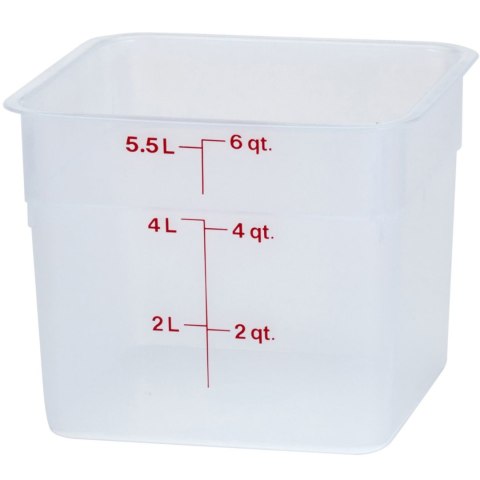 Pojemnik spożywczy CamSquare 5.7 l 215x215x185 mm - transparentny