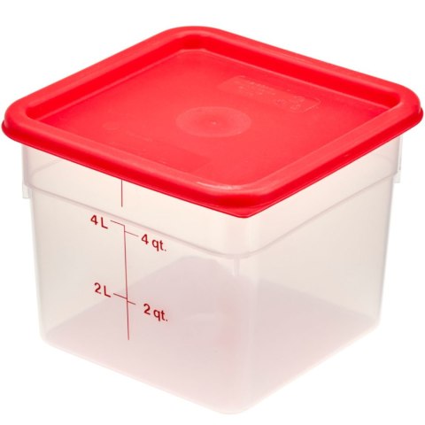 Pojemnik spożywczy CamSquare 5.7 l 215x215x185 mm - transparentny