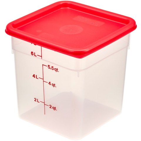 Pojemnik spożywczy CamSquare 7.6 l 215x215x230 mm - transparentny