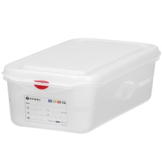 Pojemnik spożywczy GN 1/3 z etykietą pokrywką 2.5 l 325x176x65 mm