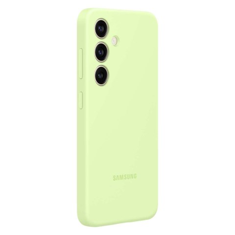 Oryginalne etui silikonowe pokrowiec do Samsung Galaxy S24+ Silicone Case jasnozielone