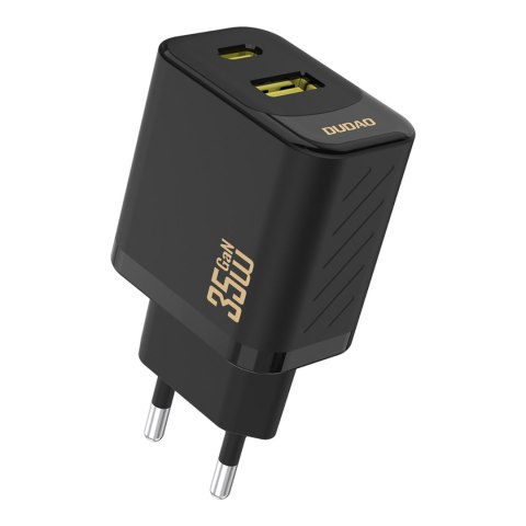 Ładowarka sieciowa A27 MaxC USB-C USB-A GaN 35W - czarna