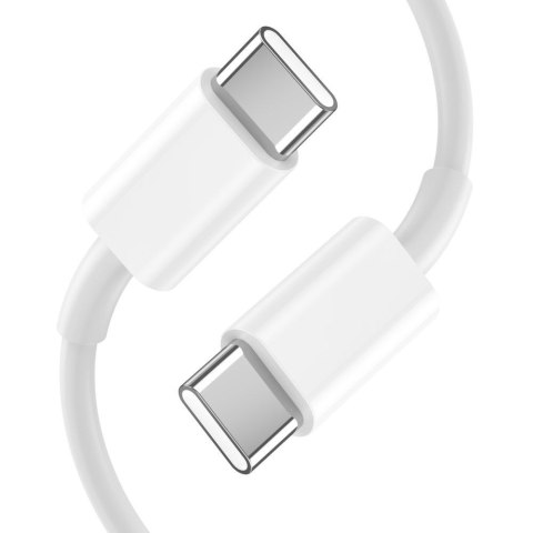 Ładowarka sieciowa C20W USB-C USB-A 20W z kablem USB-C - biała