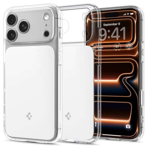 Etui case na iPhone 17 Pro Ultra Hybrid T MagSafe - przezroczysto-białe