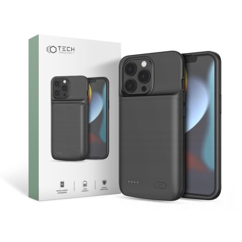 Etui na iPhone 13 / 13 Pro z powerbankiem 4800mAh PowerCase- czarne