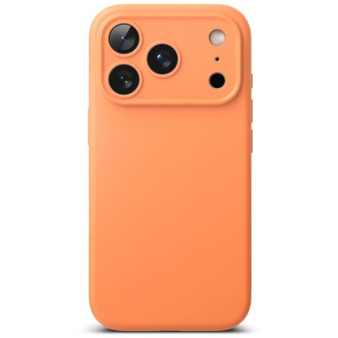 Etui plecki na iPhone 17 Pro Max Silicone Magnetic MagSafe - pomarańczowe