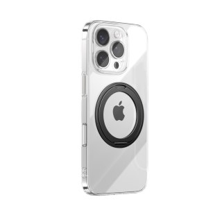 Etui pokrowiec z ringiem-podstawką 360 do iPhone 16 Pro MagSafe - czarne