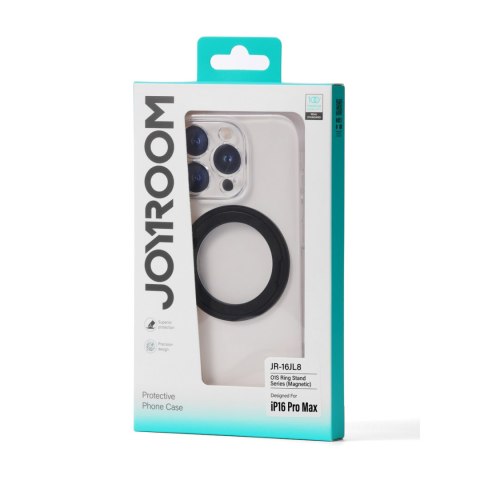 Etui pokrowiec z ringiem-podstawką 360 do iPhone 16 Pro MagSafe - czarne