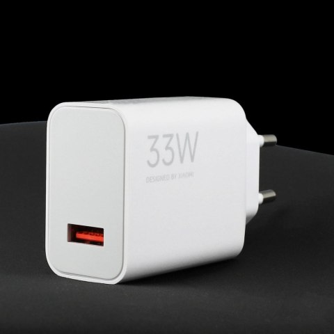 Ładowarka sieciowa USB-A 33W z kablem USB-C - biała