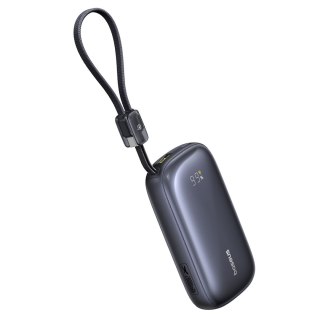 Powerbank 20000mAh 22.5W z wyświetlaczem kablem EnerFill FC21 Qpow 3 Ultra - czarny