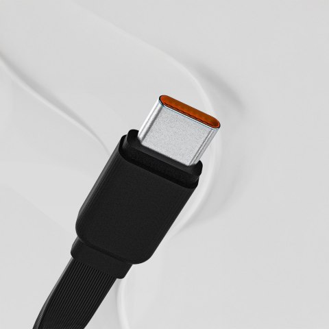 Powerbank K32 10000 mAh z wbudowanym kablem USB-C iPhone Lightning 22.5W - czarny