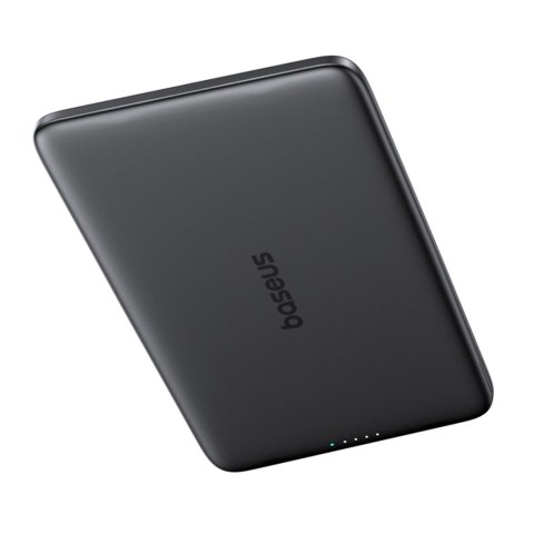 Powerbank magnetyczny Ultra-Slim 5000mAh 20W PicoGo AM41 MagSafe z kablem USB-C 30cm - czarny